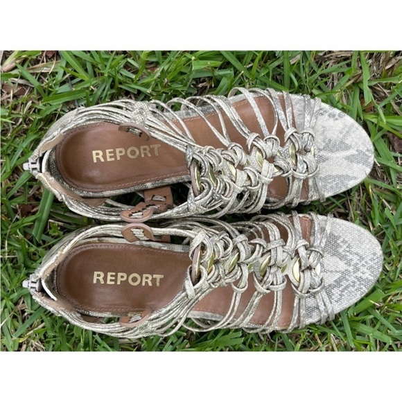 Report women’s snakeskin print shoes size 7 - Picture 4 of 9